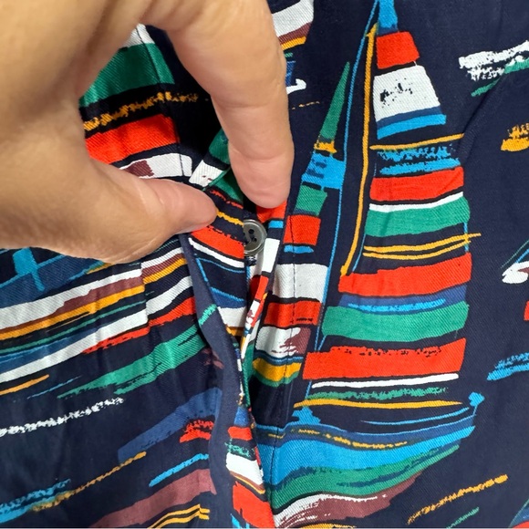 Soft Surroundings Sail boat blouse size pet med - Picture 3 of 7